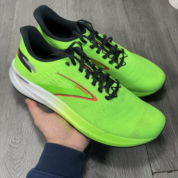 VGC! Brooks Hyperion Green Gecko Men's Size 12 D Medium 1104071D308 - Picture 1 of 9